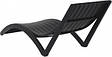 Шезлонг пластиковий Хвиля, Siesta, Black, фото 5