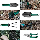 Набір садових інструментів 5 шт. у кейсі/ Садовий інструмент/Набір інструментів для догляду за садом, фото 4