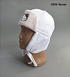Демісезонна шапка Hello Kitty для дівчинки. 48 см, фото 2