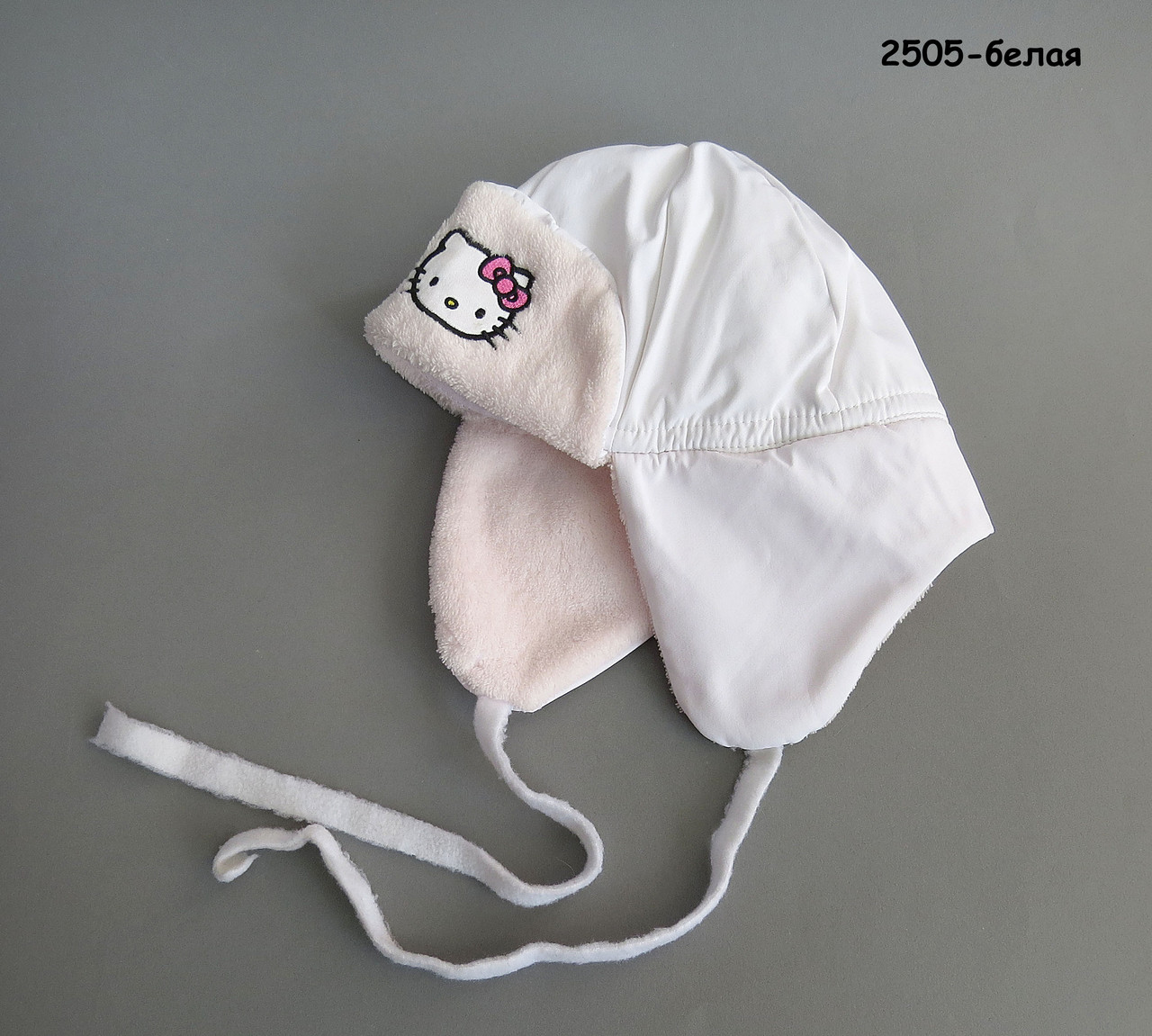 Демисезонная шапка Hello Kitty для девочки. 48 см - фото 3 - id-p24203628