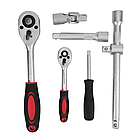 Набір інструментів у кейсі, 94 предмети/Набір інструменту для авто/Набір головок із тріскачкою, фото 4