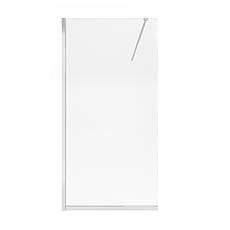 Душова перегородка Qtap Walk-In Standard CRM201.C8 100х200 см, скло Clear 8 мм, покриття CalcLess