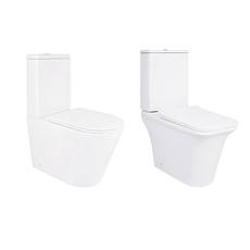 Акційний набір: унітаз підвісний Scorpio Ultra Quiet QT14222125AUQW + унітаз підлоговий Kalao Rimless