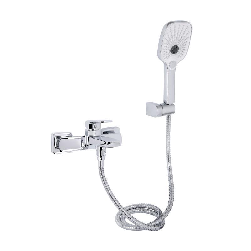 Змішувач для ванни Qtap Tern (з душовим гарнітуром) QTTER259CRM47586 Chrome