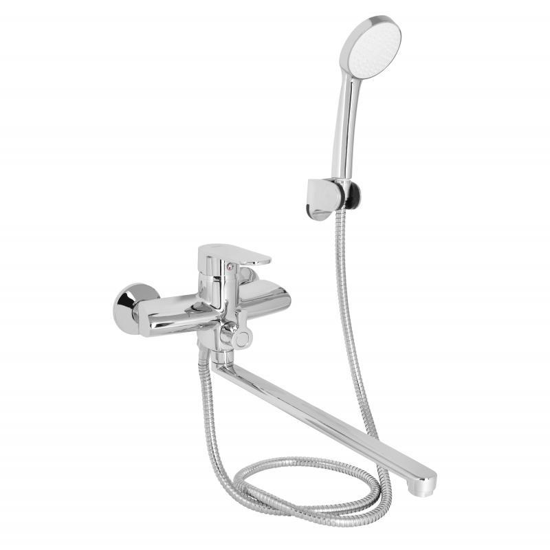 Змішувач для ванни Lidz Tani 005 з поворотним виливом (з душовим гарнітуром) (k40) LDTAN005CRM44962 Chrome, фото 1