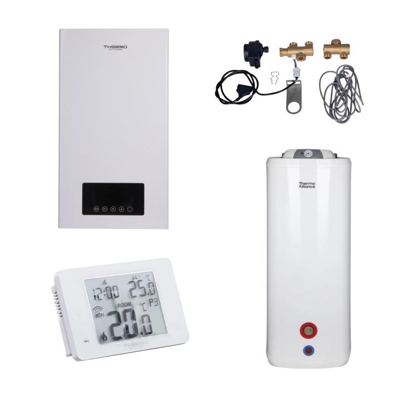 Комплексне рішення Thermo Alliance для котельні: електричний котел 12 кВт + комплект підключення бойлера +, фото 1