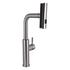 Змішувач для кухні Lidz Aria 015FLT з висувним мультифункціональним виливом-лійкою (k35) LDARI015FLTNKS37643