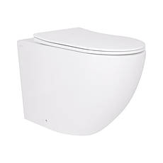 Унітаз підвісний Qtap Robin Ultra Quiet безобідковий з сідінням Soft-close 520x365x365 мм WHITE