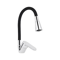 Змішувач для кухні Lidz Tani 008F3 з гнучким виливом (k40) LDTAN008F3BCR39484 Black / Chrome