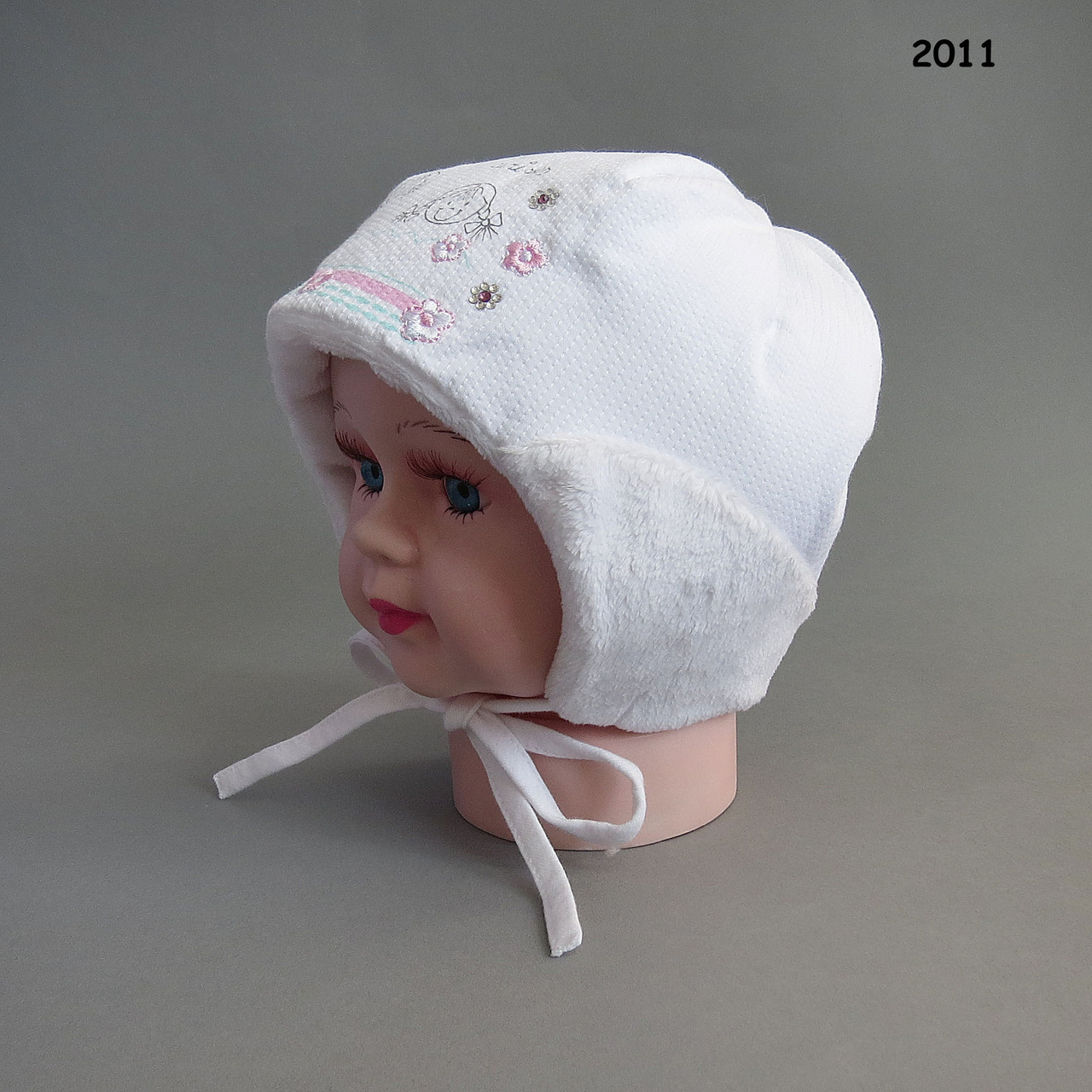 Зимняя шапка Mona для девочки, Польша. 42 см - фото 3 - id-p24067939