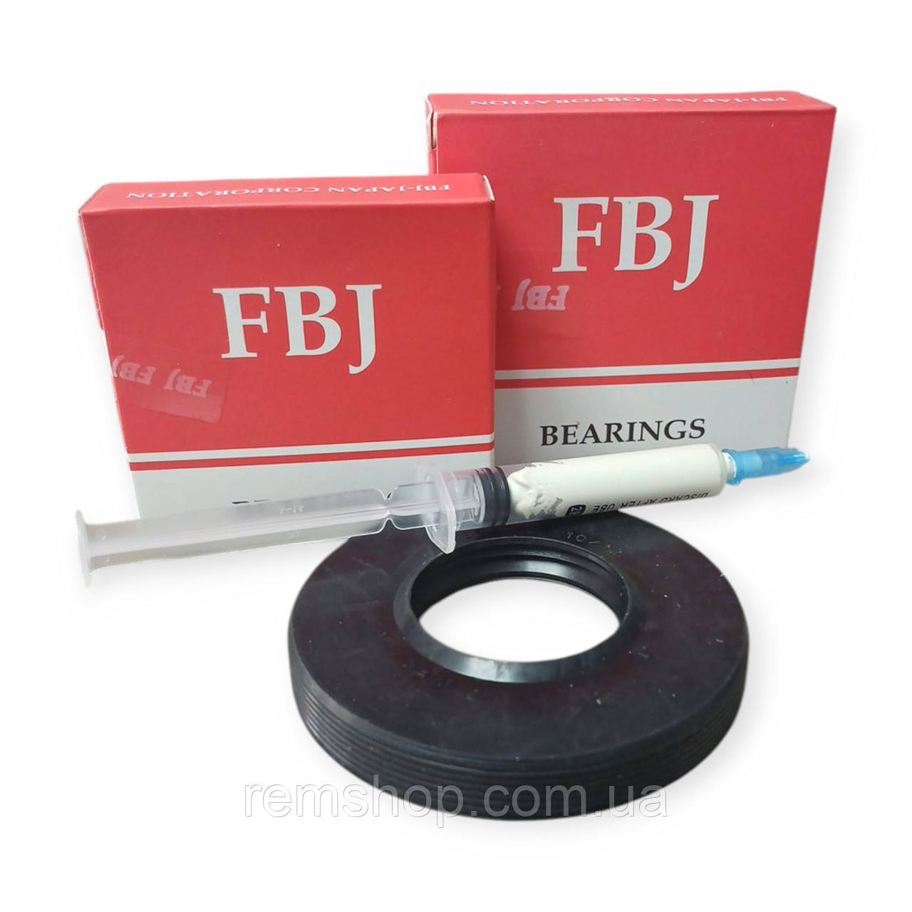 Підшипники для пральної машини Bosch 6305, 6306 (FBJ) + сальник 35x72x10/12