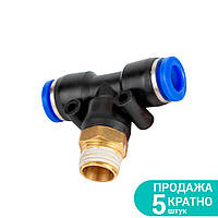 Штуцер цанговий (Т-подібний) Ø8мм МТ ½" SIGMA (7027391)