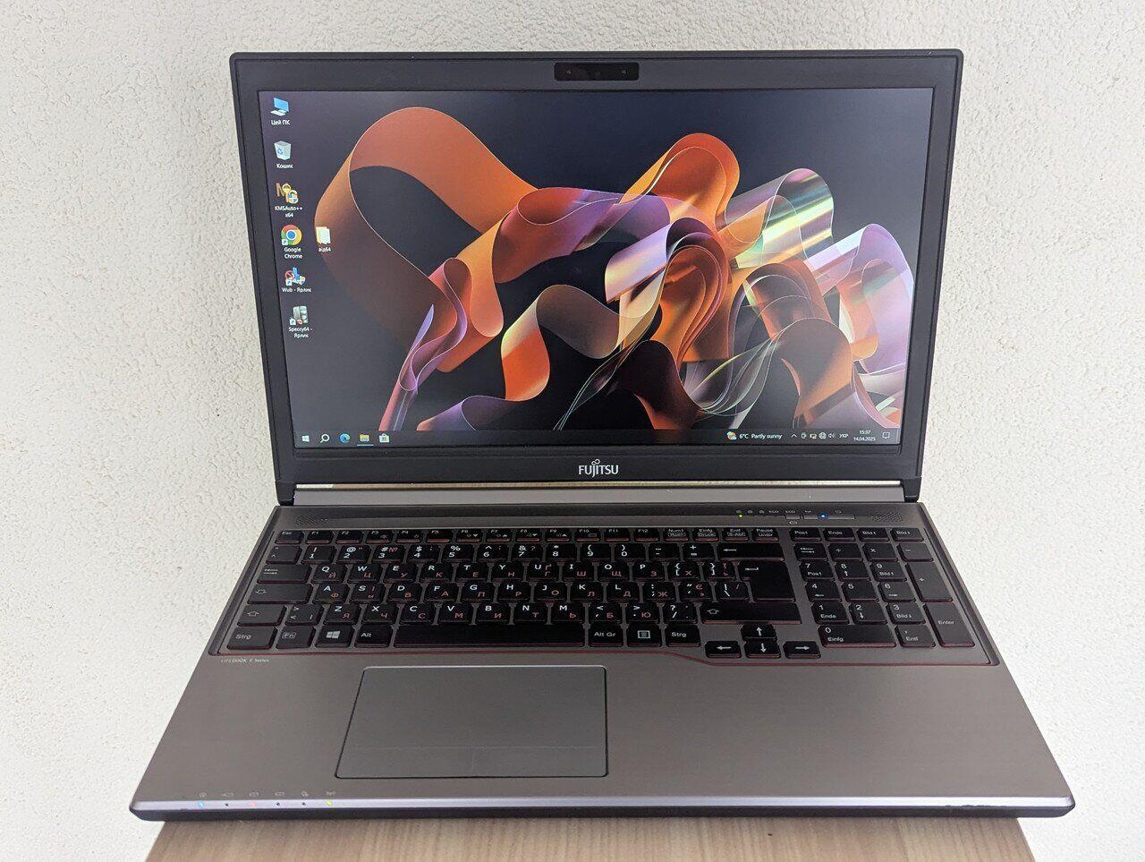 Б/в Ноутбук Б-клас Fujitsu LifeBook E754 15.6" 1920x1080| Core i5-4300M| 8 GB RAM| 128 GB SSD| HD 4600