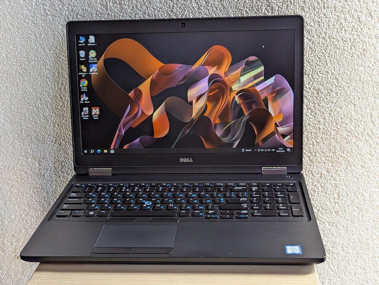 Б/в Ноутбук Б-клас Dell Latitude 5580 15.6" 1920x1080| Core i5-6440HQ| 8 GB RAM| 128 GB SSD| HD 530