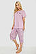 Піжама жіноча з принтом, колір бузковий, 243R6811, фото 3