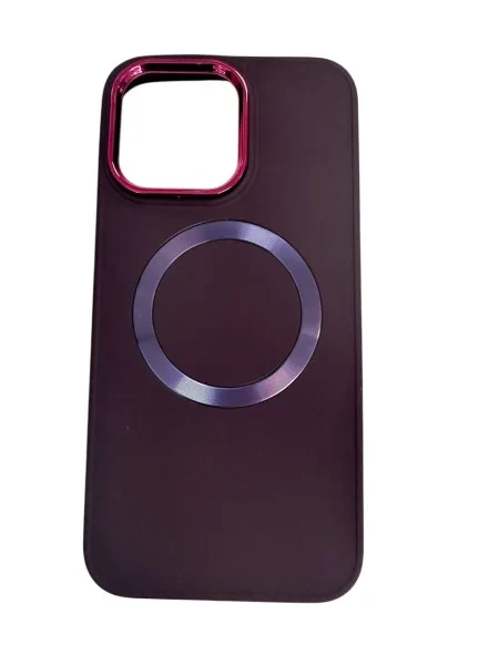Чохол-накладка Infinity Colorful Camera MagSafe для iPhone 15 Pro Max Dark Violet, фото 1