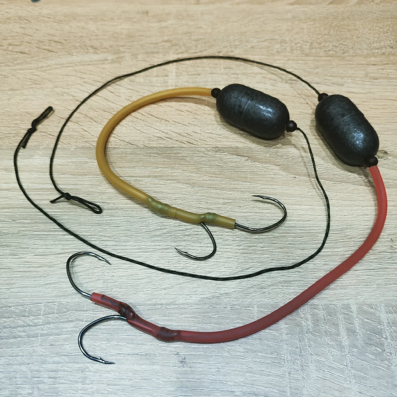 🇺🇦 Готовий повідець «Catfish» для лову сома з підводним поплавком , 2 гачка Claw √6/0 🇺🇦