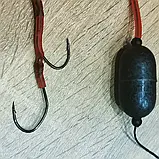 🇺🇦 Готовий повідець «Catfish» для лову сома з підводним поплавком , 2 гачка Claw √6/0 🇺🇦, фото 5