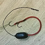 🇺🇦 Готовий повідець «Catfish» для лову сома з підводним поплавком , 2 гачка Claw √6/0 🇺🇦, фото 6