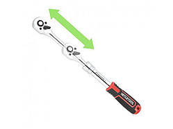 Рукоятка з храповим механізмом 3/8 72з CrV-STORM, телескопічна ET-8005 ТМ INTERTOOL