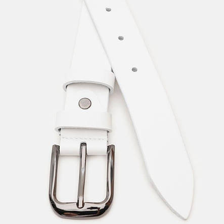 Жіночий ремінь Borsa Leather V1FX34-white 105 см Білий, фото 2