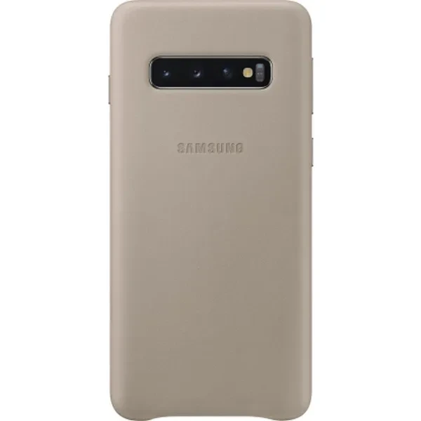 Накладка для Samsung Galaxy G973 S10 шкіра Leather Cover EF-VG973LJEGRU Gray, фото 1
