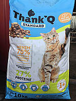 🔥 СУПЕР КОРМ для котиків Thank'Q 10 кг 🐾 27% БІЛКА 💪 КУРКА + ОВОЧІ 🥩🥕 ДЛЯ ДОРОСЛИХ МУРЧИКІВ 1+ 💛