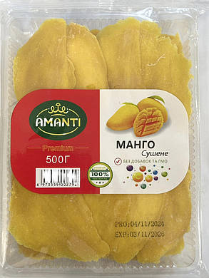 Манго сушене Amanti Premium 500 г без цукру, фото 4