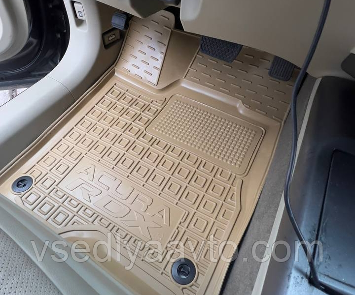 Коврики в салон на ACURA MDX c 2014 г. (AVTO-GUMM) БЕЖЕВЫЕ, фото 1