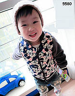 Тепла велюрова кофта Mickey Mouse для хлопчика. 80, 100, 120 см