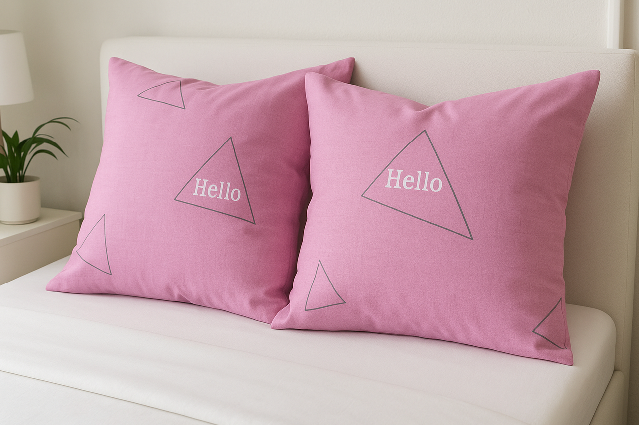 Наволочка (Бязь) "Hello" | 70х70 від 2х шт., фото 1