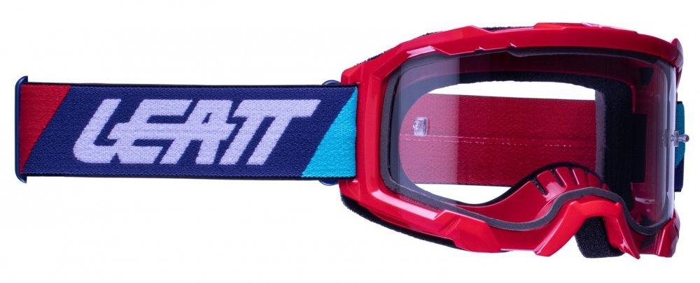 Маска кросова LEATT Goggle Velocity 4.5 - Clear Red Clear Lens