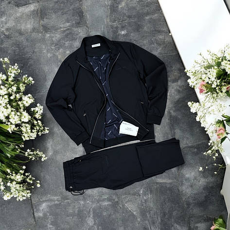 Спортивний костюм Calvin Klein чорний чоловічий спорт костюм люкс якість, фото 3