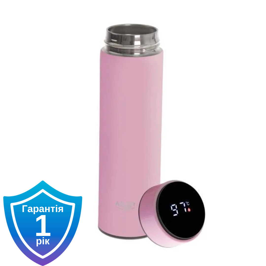 Термос Adler AD 4506 pink LED 473ml