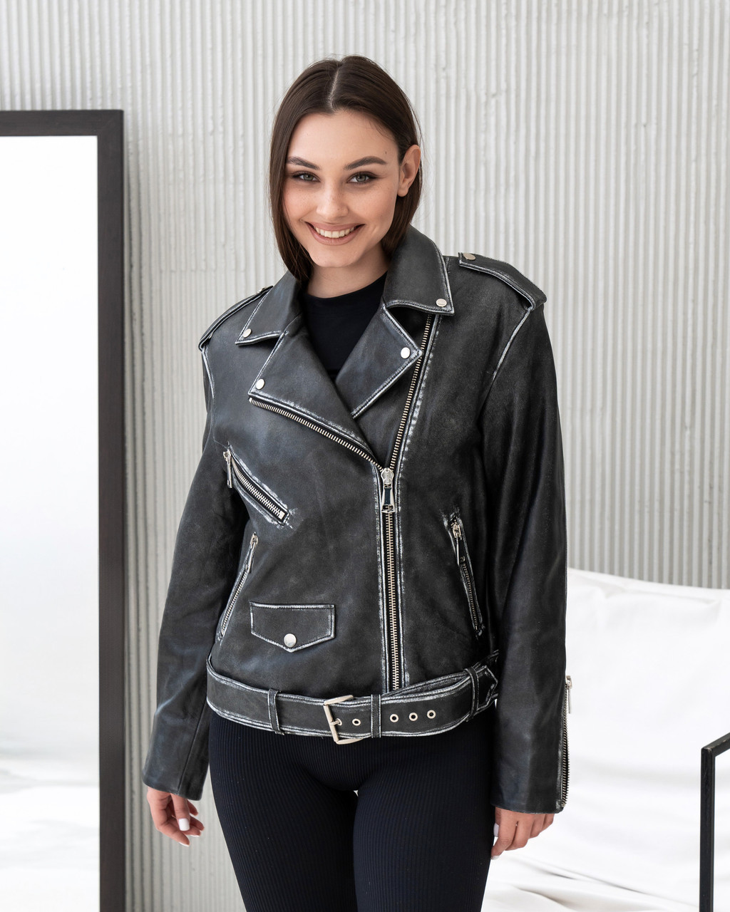 Шкіряна Куртка "Rebel Spirit" 50/2XL, фото 1