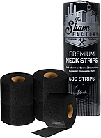 Паперові комірці для стрижки The Shave Factory Premium Neck Strips Black 5*100 шт
