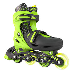 Роликові ковзани Neon Inline розмір 30-33 зелений (NT07G4)