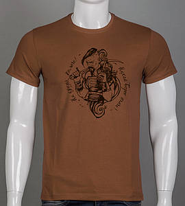 Футболка чоловіча Козак 2503м (Уп.4шт M-XXL), Кориця