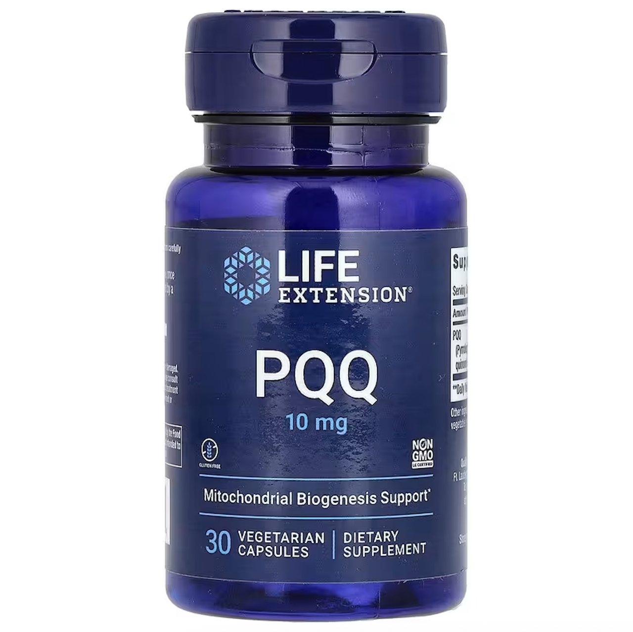Life Extension, капсули з піролохолінхіноном (PQQ), 10 мг, 30 вегетаріанських капсул