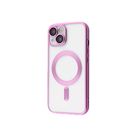 Чохол Metal Matte Case with MagSafe iPhone 14 pink