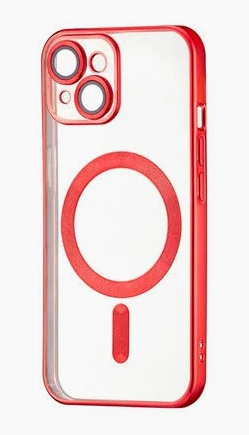 Чохол Metal Matte Case with MagSafe iPhone 13 red