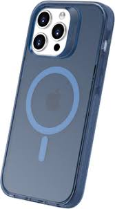 Магнітний кольоровий чохол HQ для iPhone 15 Pro Max blue