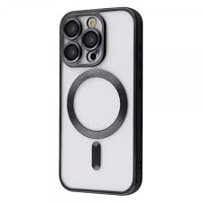 Чохол Metal Matte Case with MagSafe iPhone 15 Pro black