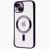 Чохол Metal Matte Case with MagSafe iPhone 15 purple