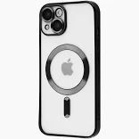 Чохол Metal Matte Case with MagSafe iPhone 13 black, фото 1