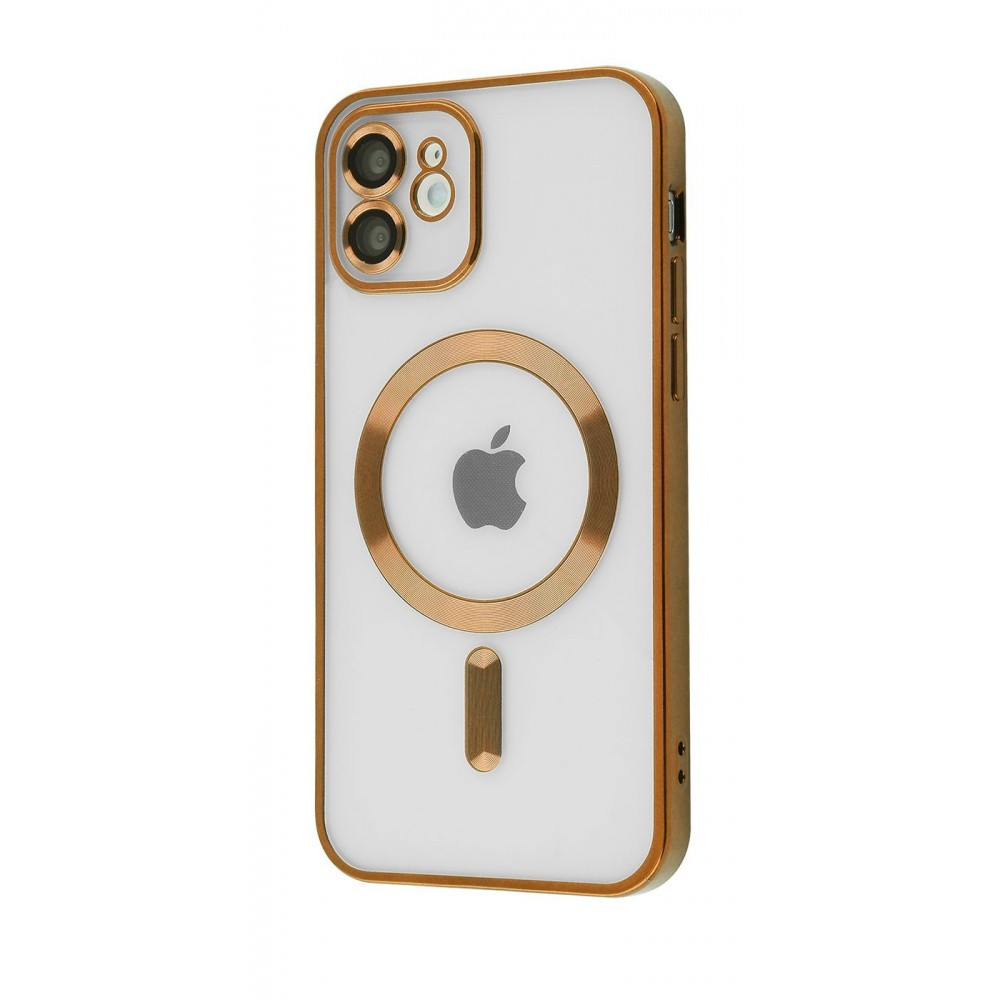 Чохол Metal Matte Case with MagSafe iPhone 12 gold