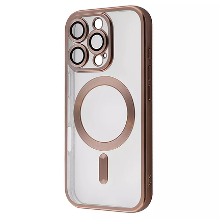 Чохол Metal Matte Case with MagSafe iPhone 16 Pro gold, фото 1