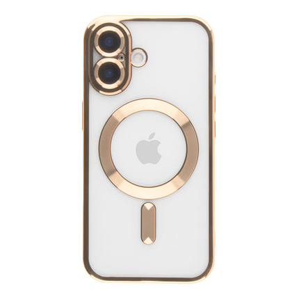 Чохол Metal Matte Case with MagSafe iPhone 16 gold, фото 1