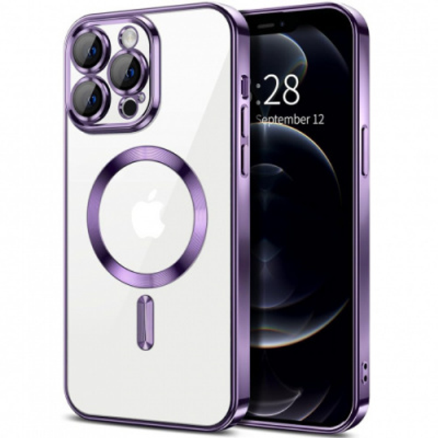 Чохол Metal Matte Case with MagSafe iPhone 16 Pro purple