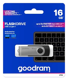 Флешка USB GOODRAM Twister 16GB Black (UTS3-0160K0R11)